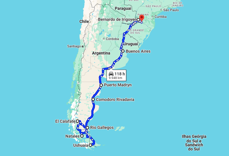 Passagems para excursão na patagonia