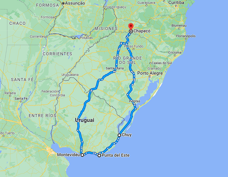 Passagems para excursão no uruguai